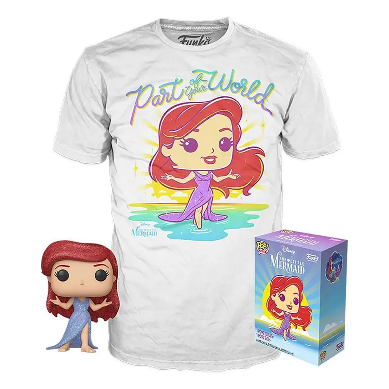 The Little Mermaid Ariel (Diamond) POP! and Tee