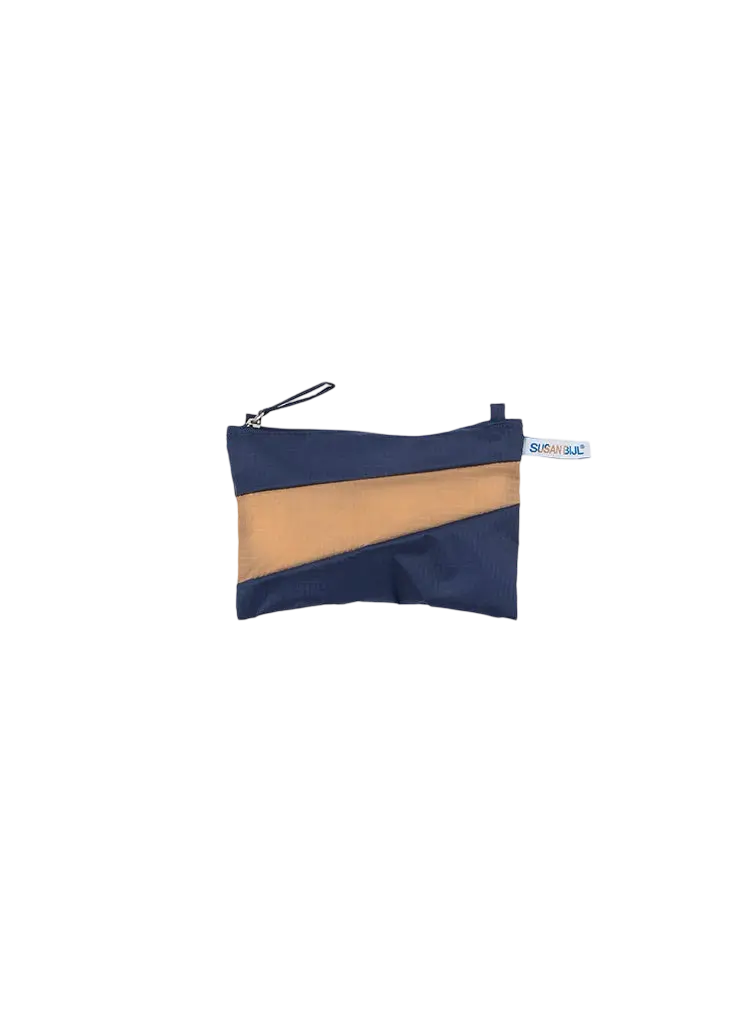 The New Pouch Navy & Camel Small