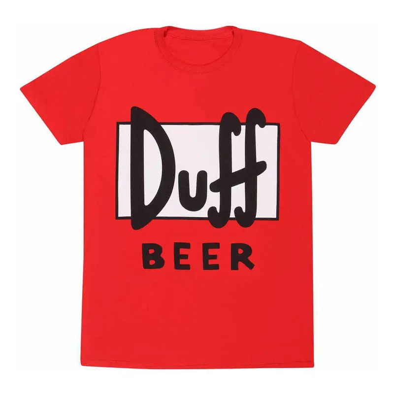 The Simpsons Duff Beer T-Shirt – Red Graphic Tee