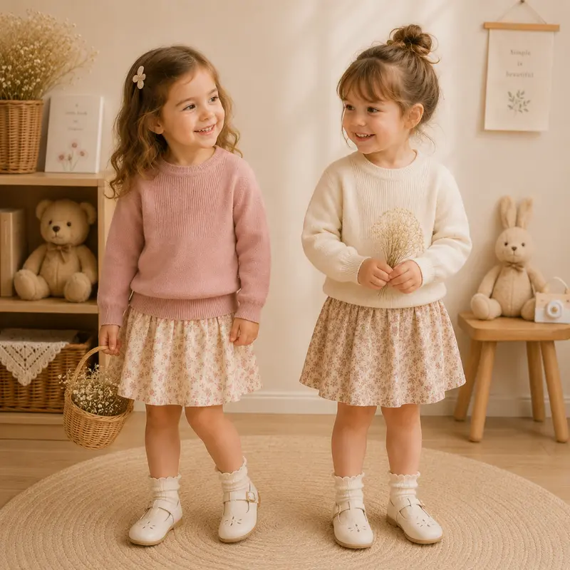 Thin Cotton Pullover – Licht & Comfort – Gebreide Kinder Trui