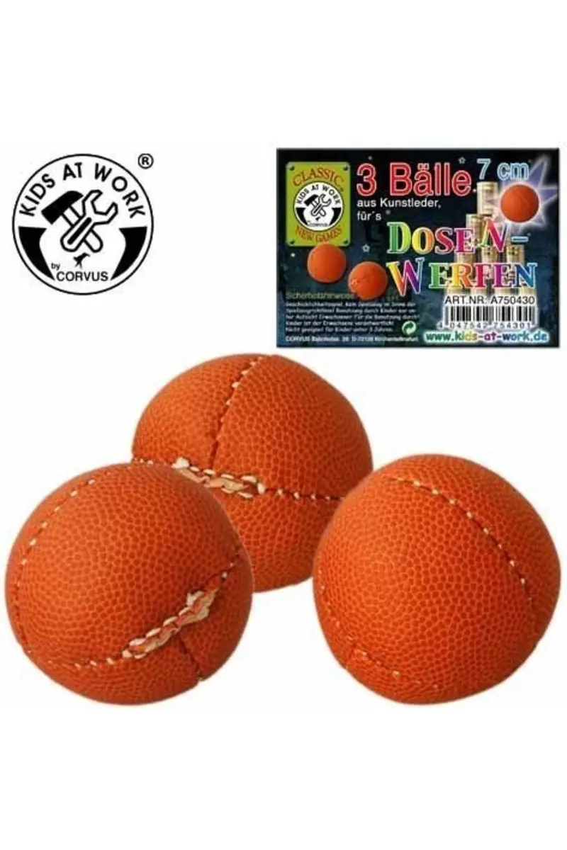 Throwing balls small 3 pcs. 7 cm
