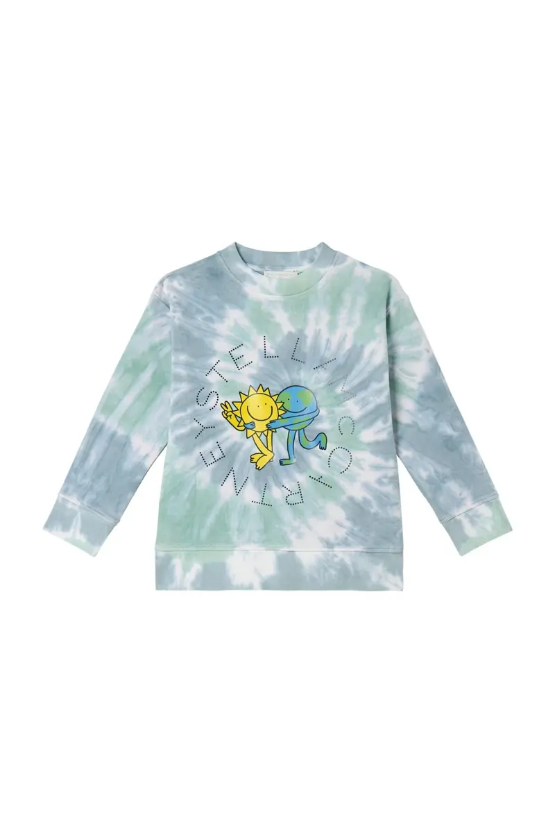 Tie Dye Aop Sweatshirt With Stay Earthy Logo Disc Pr