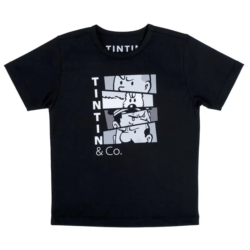 Tintin & Co T-Shirt – Black Graphic T-Shirt