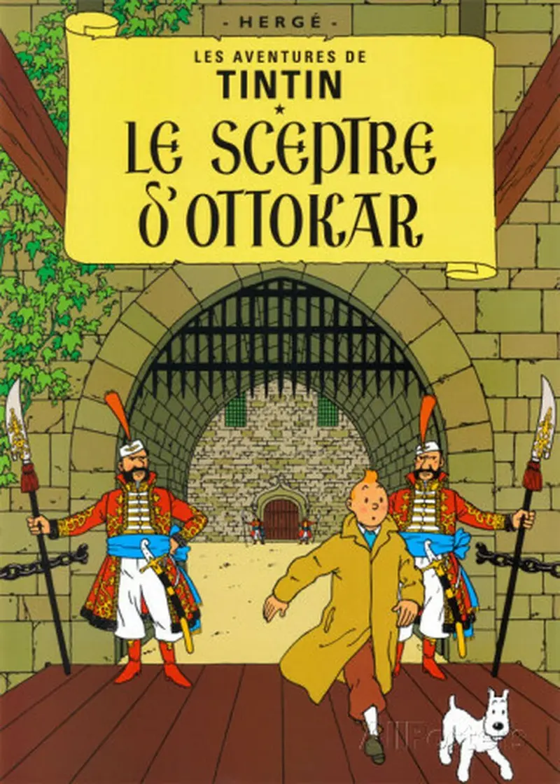 Tintin Poster King Ottokar's Sceptre 50x70cm