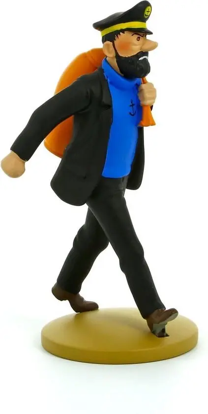 Tintin statue Captain Haddock on his way - 12 cm