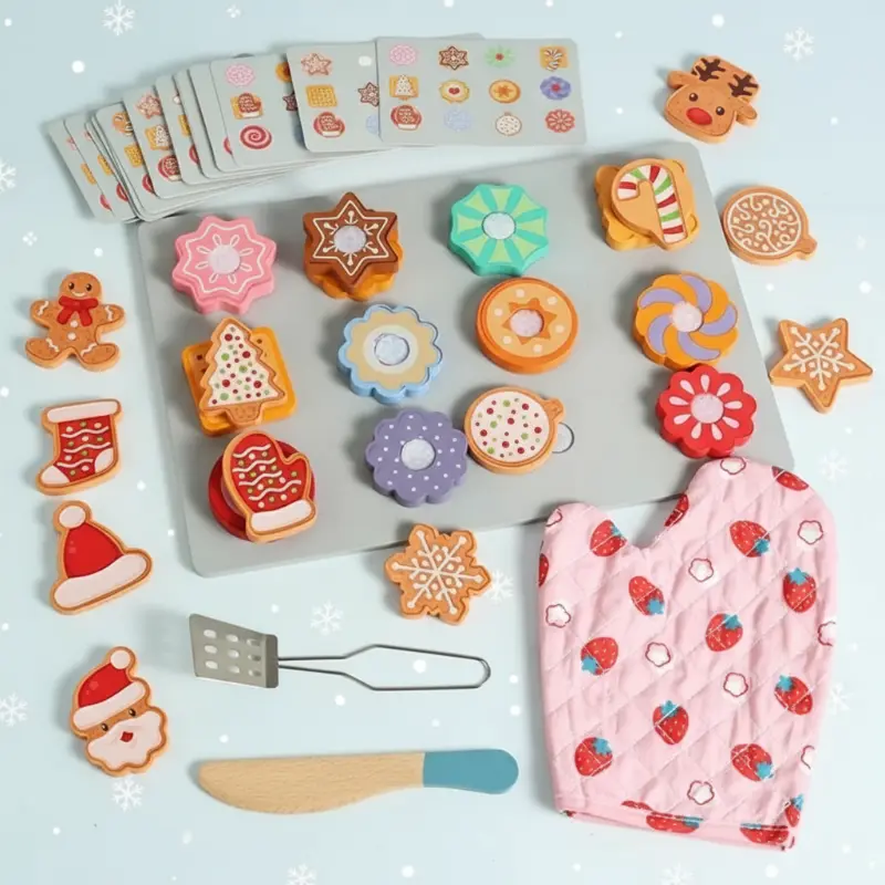 TinyKitchen – Creatief & Speels – Houten Koekjes Sorteerspel