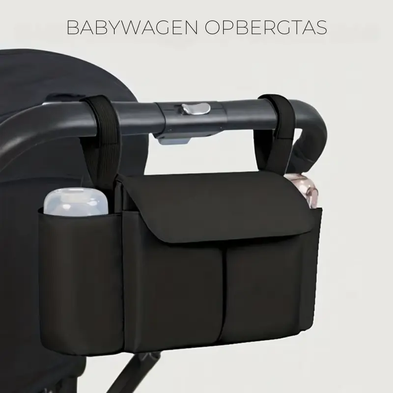 ToddlerOrganizer – Waterafstotend & Ruim – Kinderwagen Organizer met Flessenhouders