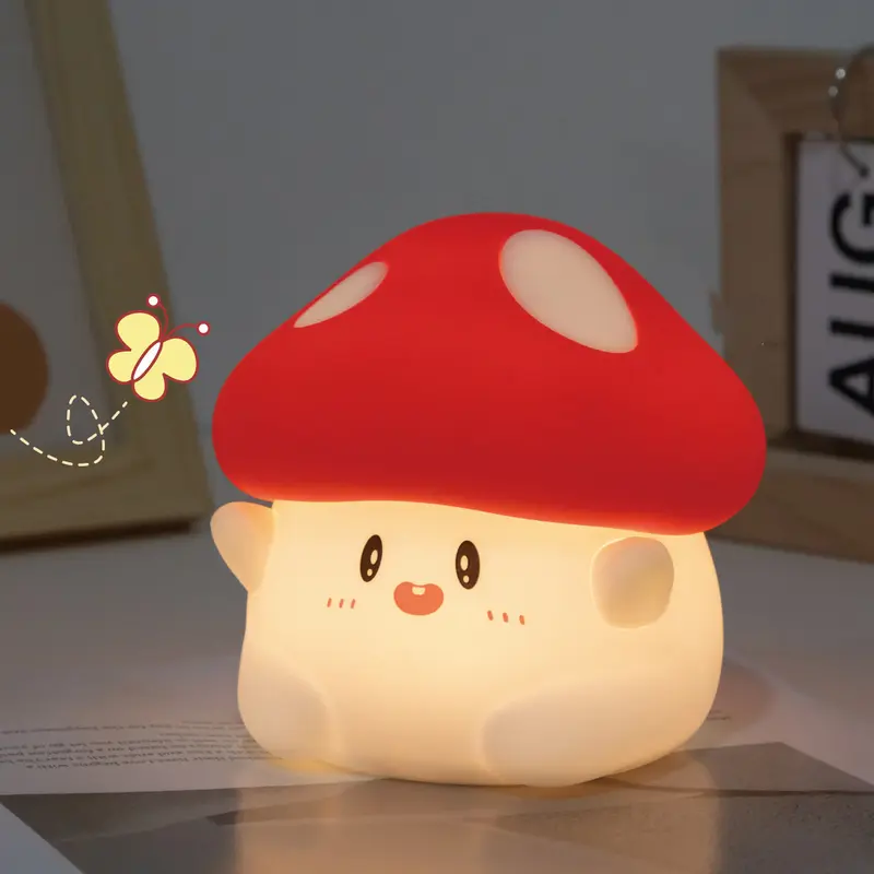ToverHoed™ – Squishy Paddenstoel Nachtlamp – Zachte LED Sfeerverlichting