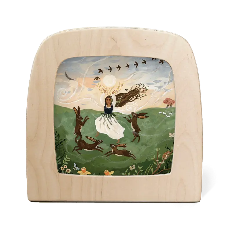 Toverlux Tijana Draws -Dancing with Hares Silhouette Seizoensplaat (53)