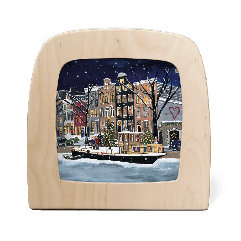 Toverplaat - Gwen's Illustraties - Kerst in Amsterdam