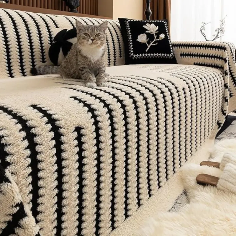 TuftLineLuxe™ – Antislip Tufted Bankcover – Warme Vintage Zitbescherming