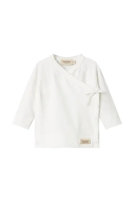 Tut Wrap LS - Modal Pointelle - Gentle White