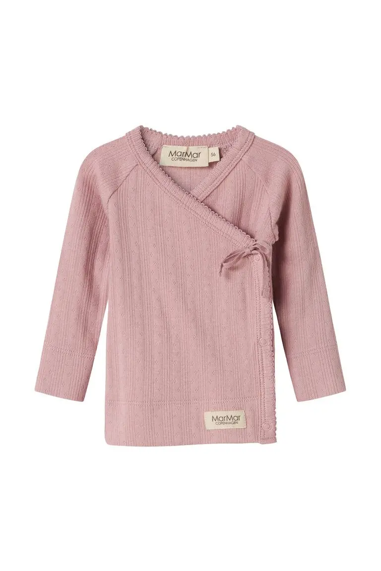 Tut Wrap LS - Modal Pointelle - Soft Berry