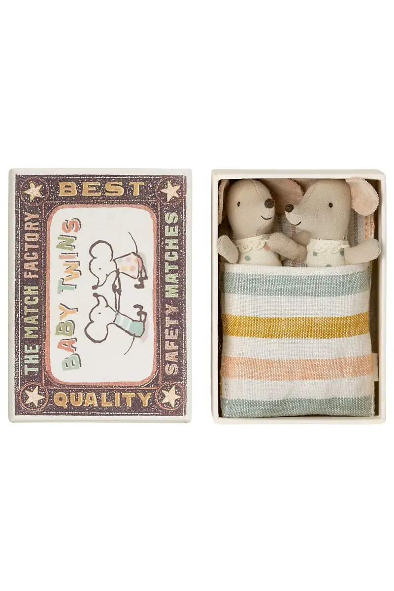 Twins, Baby Mice In Matchbox
