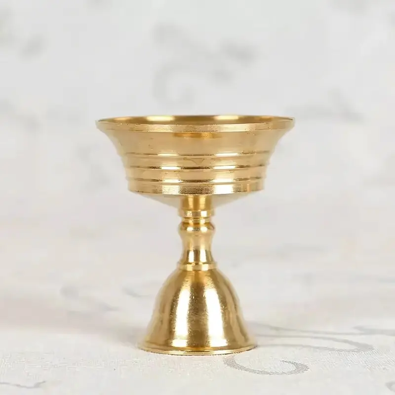 Vento Kandelaar - Hooggepolijst Koper, Vintage Goudkleurig Accent