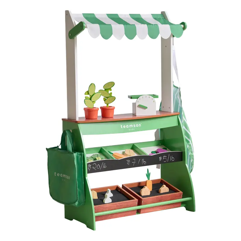 Vermont Farmers Market Stand with Interactive Accessories & Vegetables