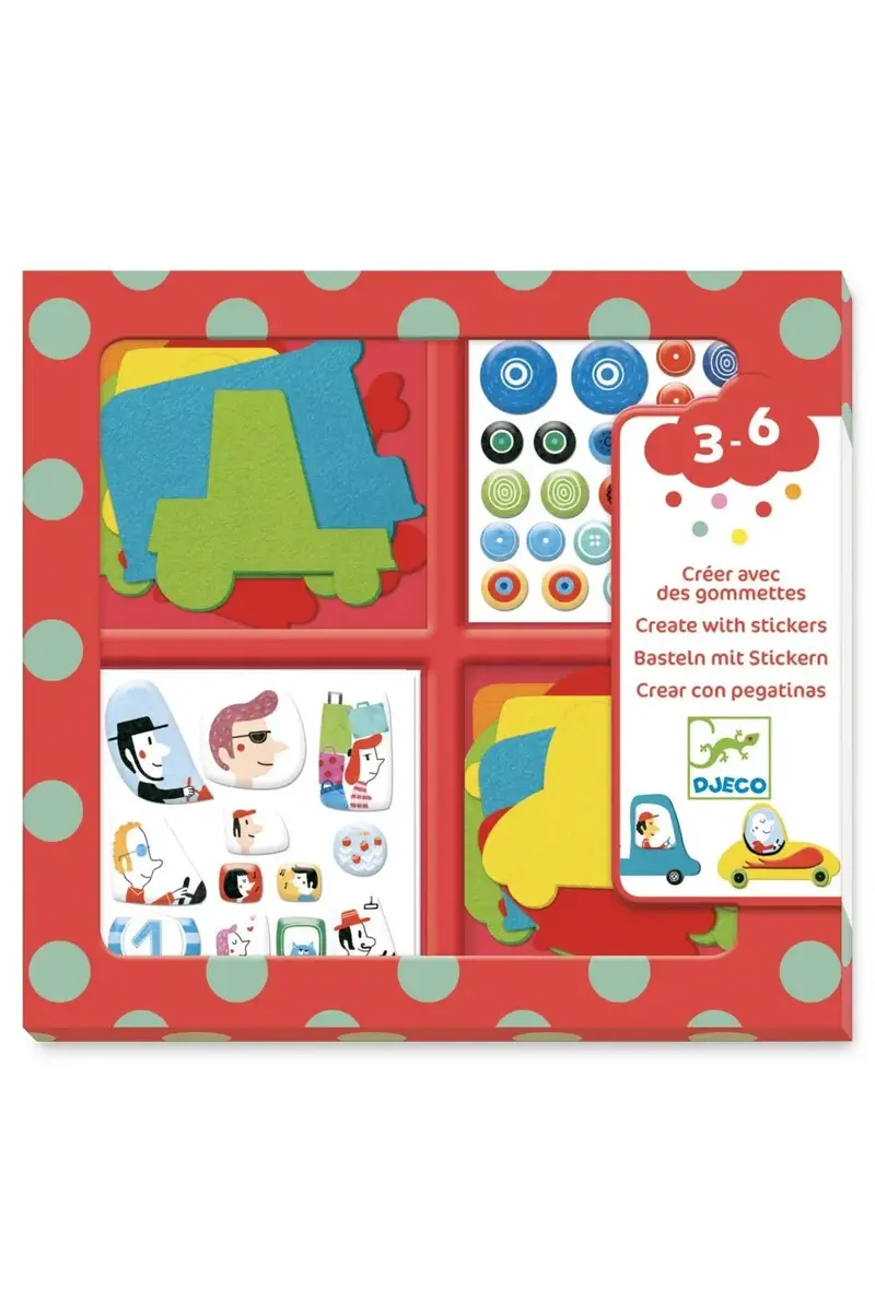 Voertuigen creëren met stickers