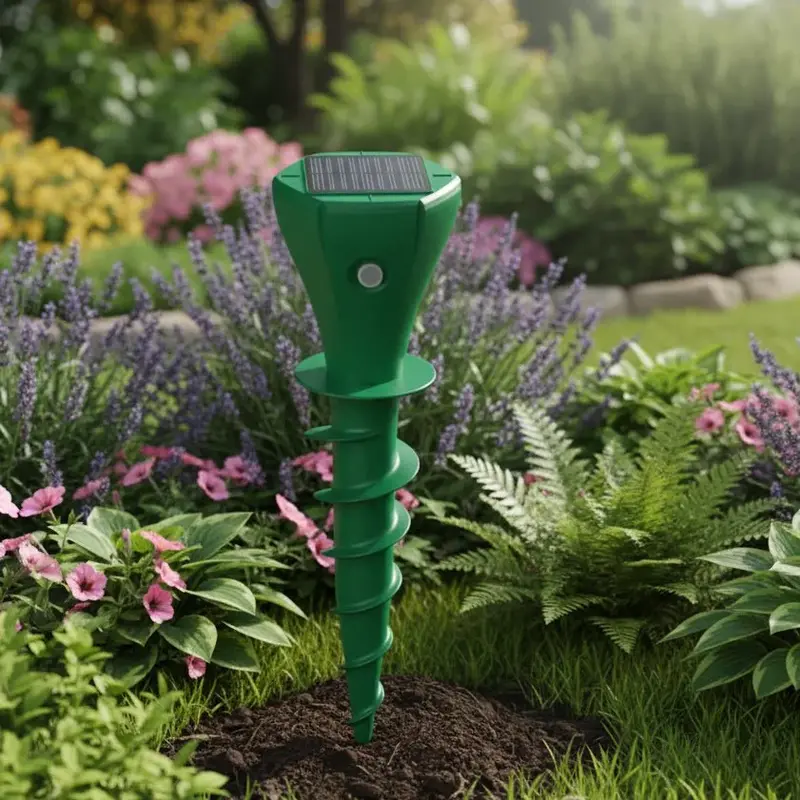 VoleVibe™ – Zonne-Mollenverjager met Vibratie – Tuin & Gazon Bescherming