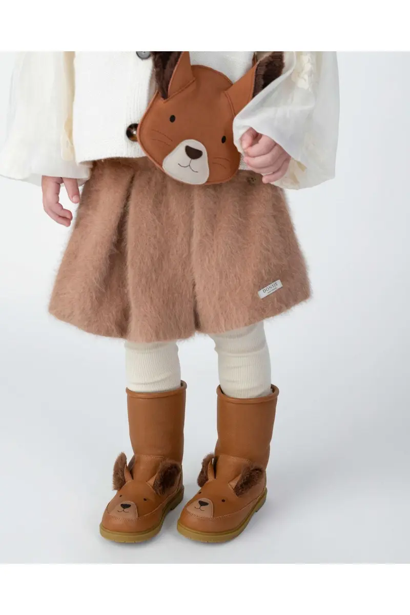 Wadudu Exclusive Boots | Fluffy Squirrel - Fudge Leather