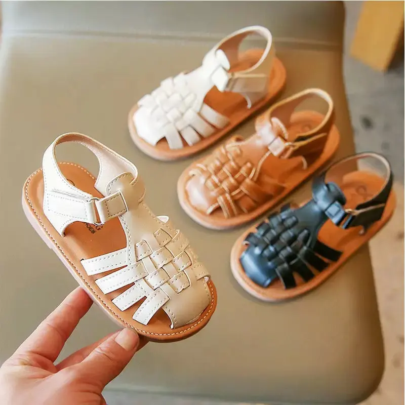 WeaveSteps™ – Geweven Zomersandalen met Klittenband – Comfortabele Kinderschoenen