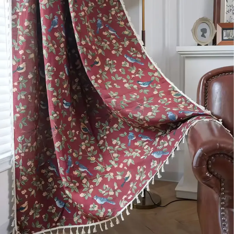 Wisteria Weave Gordijn - Jacquard, Semi-Schaduwrijk Raamdecoratie