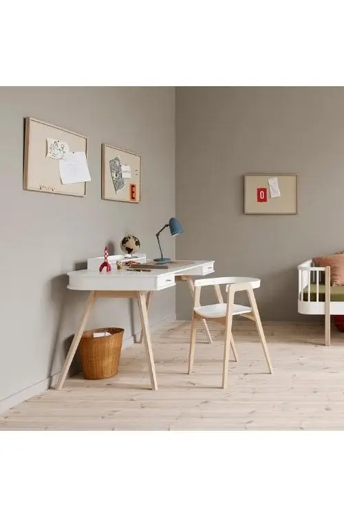 Wood Additional legs for desk 041010, oak