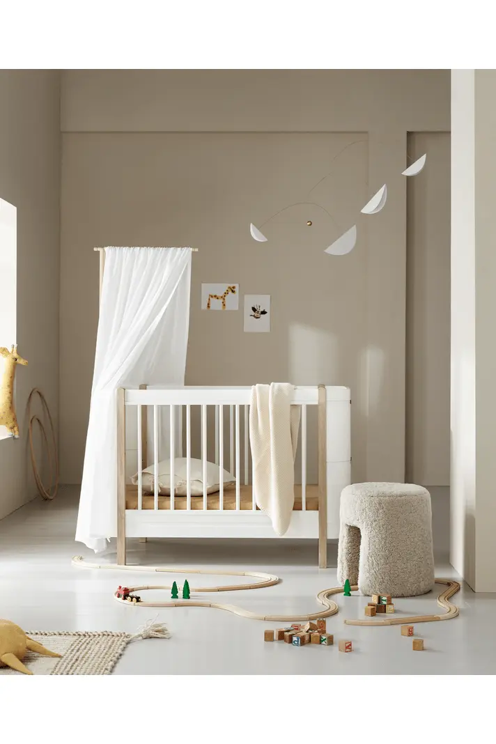 Wood Holder for Mini+ bed canopy & mobile, white