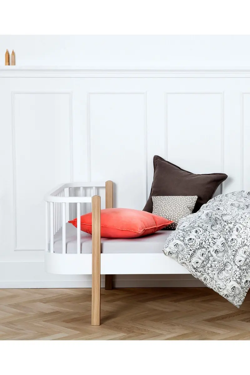 Wood Original bed, 90x200 cm, white