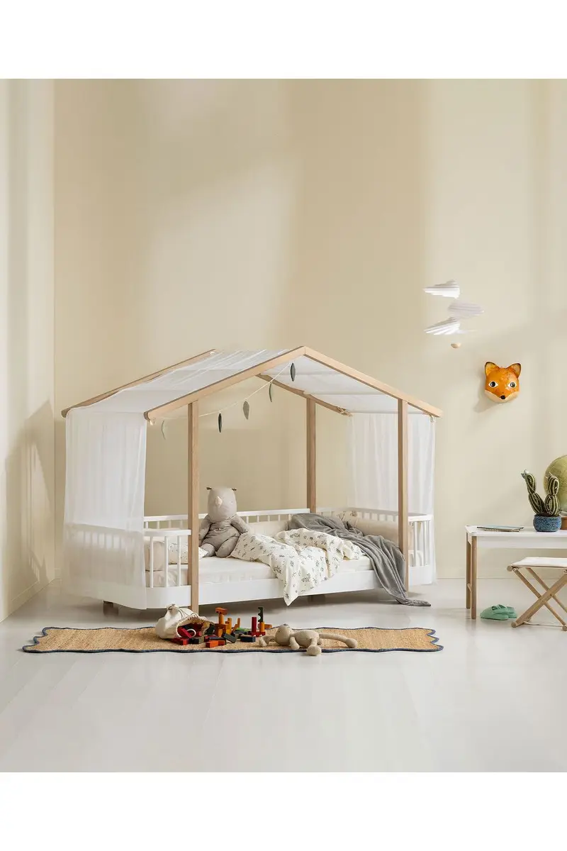 Wood original house bed canopy
