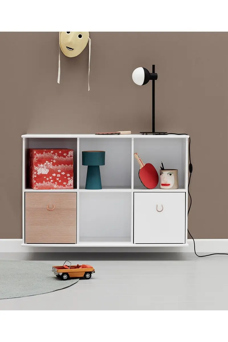 Wood Shelving unit 3x2 horizontal w. support