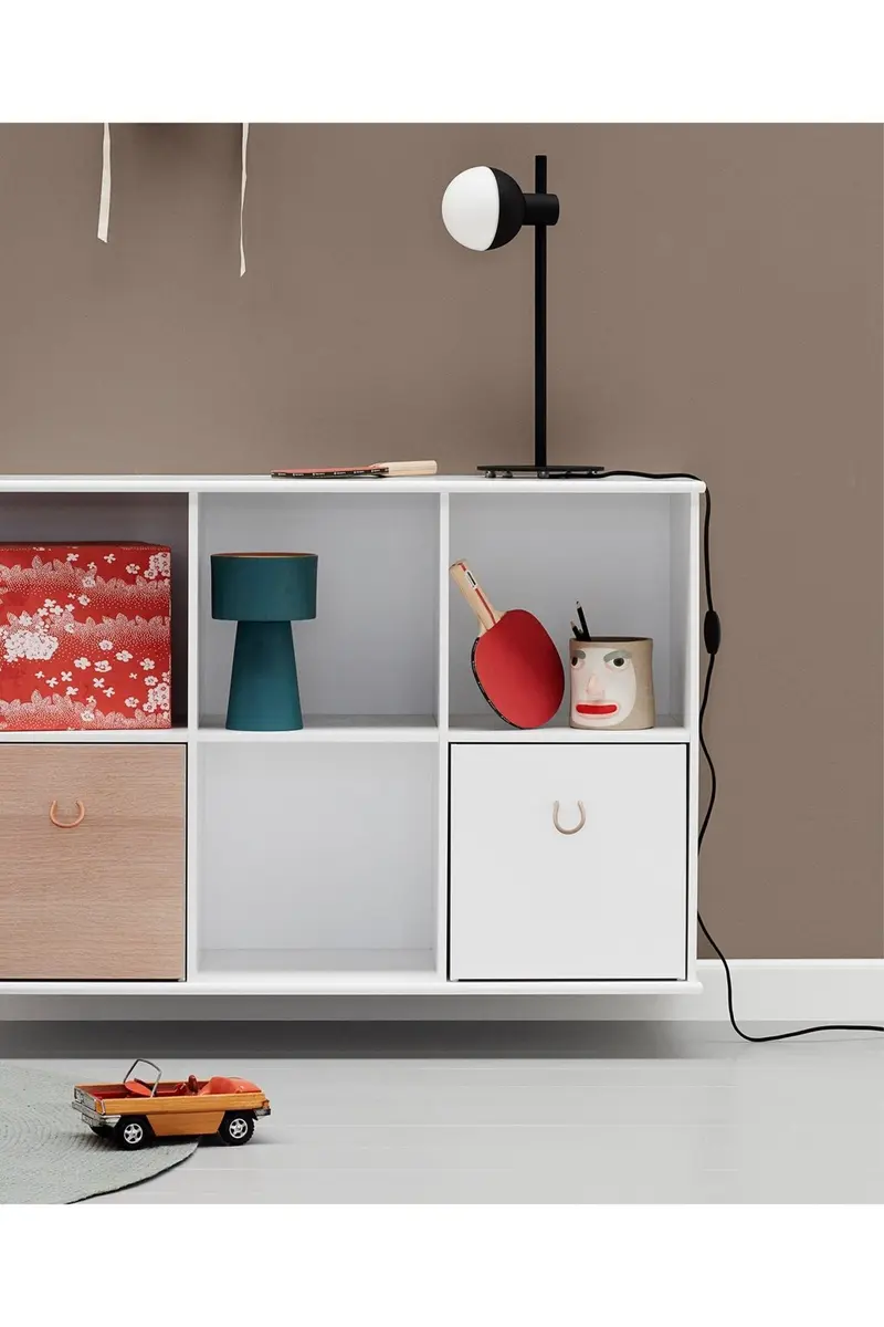 Wood Shelving unit 5x2 horizontal w. support