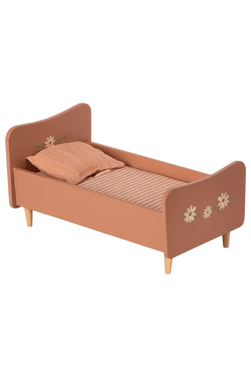Wooden Bed, Mini - Rose
