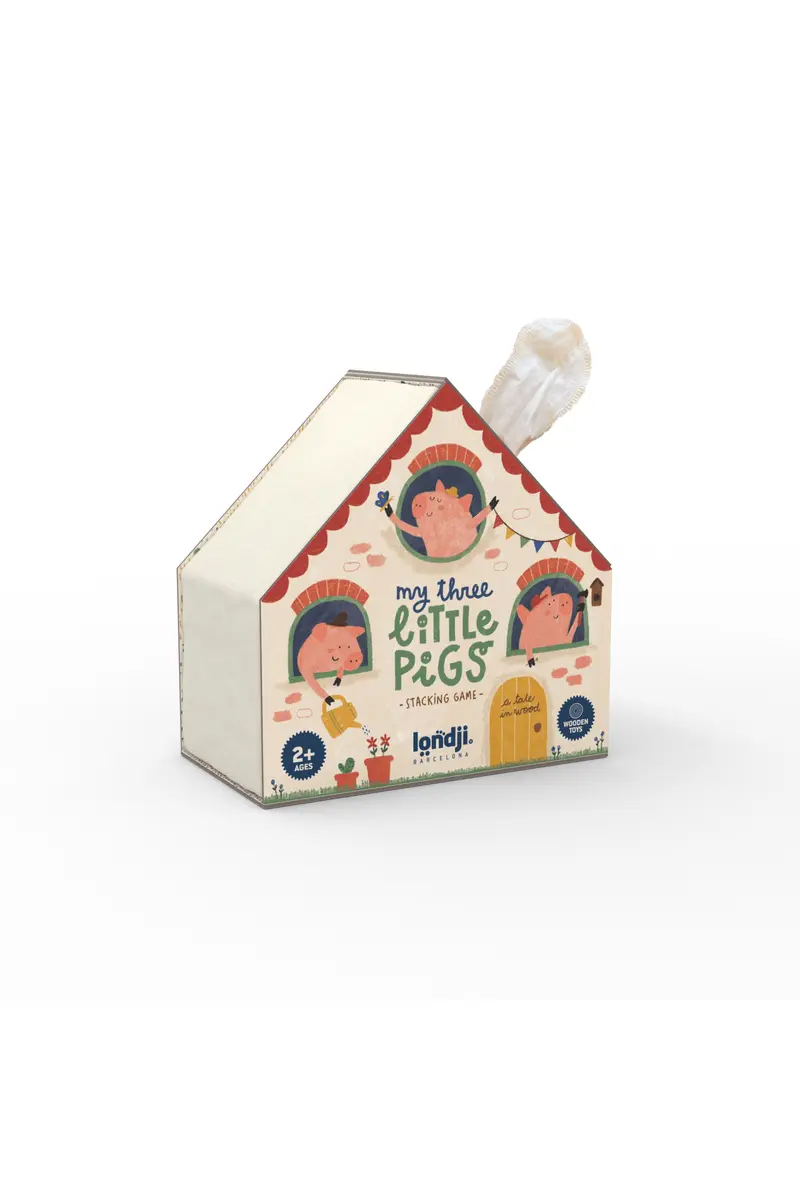 Wooden Toy - My 3 little pigs