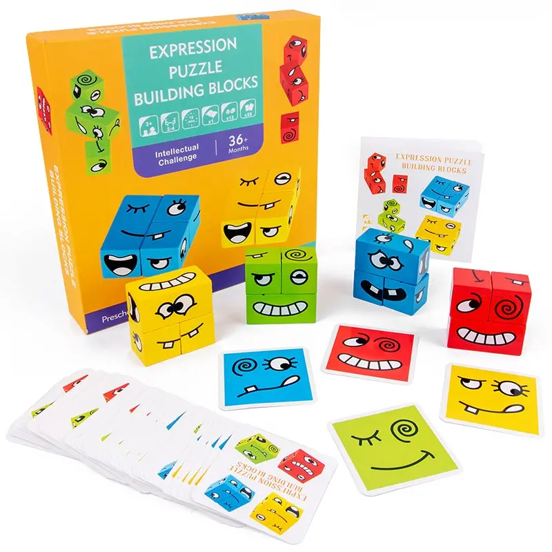 Woods™ | Denktraining voor kinderen - Expression blokkenpuzzel