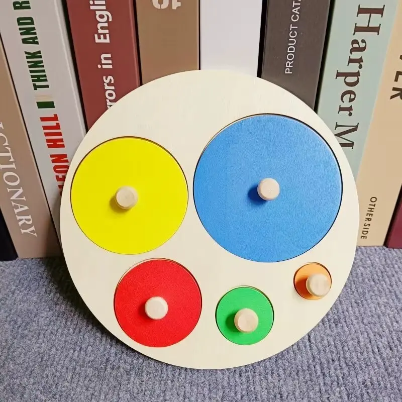 Woods™ - Peuterpuzzel Plezier - Geometrische Montessori Vormen Puzzel