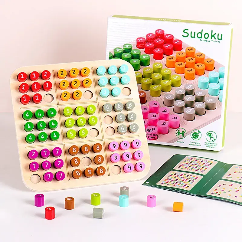 Woods™ - Urenlang speelplezier! - Houten 3D sudoku