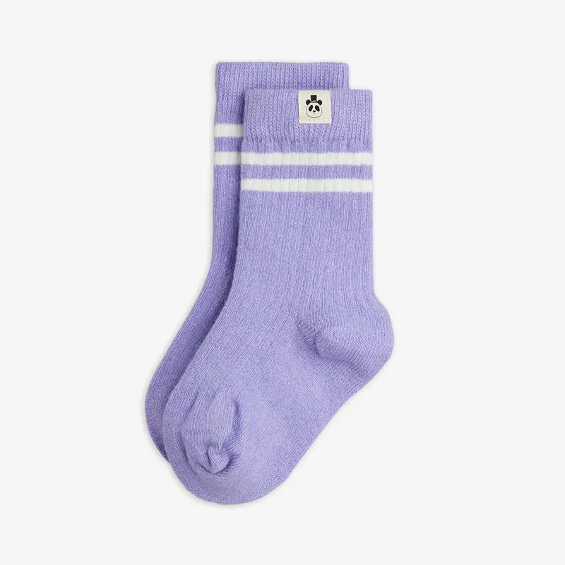 Wool rib 1-pack socks