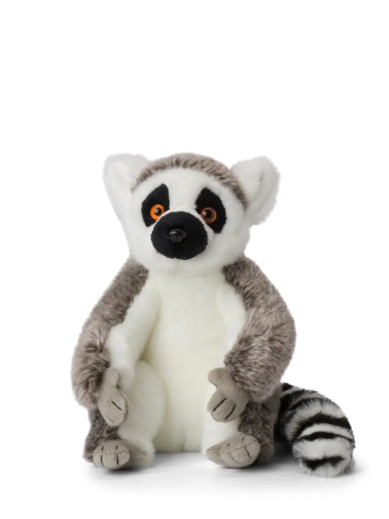 WWF Lemur sitting 23 cm - 9'' | Grey / White / Black
