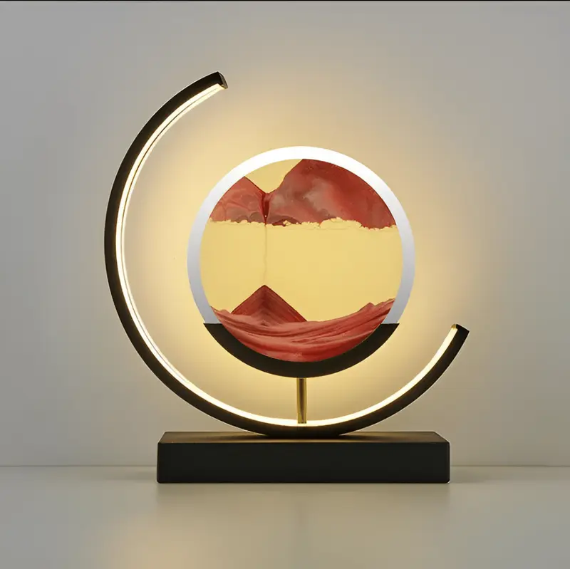 ZandGloed™ – Zandlamp met Rustige Beweging – Kalmerende Sfeerlamp voor Thuis